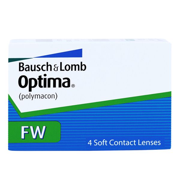 Контактные линзы optima fw 4 шт 8,4, -6,00 bausch+lomb