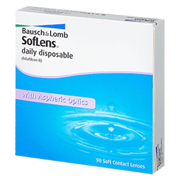 Контактные линзы soflens daily disposable 90 шт 8,6, -1,75 bausch+lomb