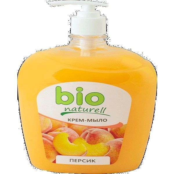 Крем-мыло жидкое с дозатором Персик Bio Naturell 500мл