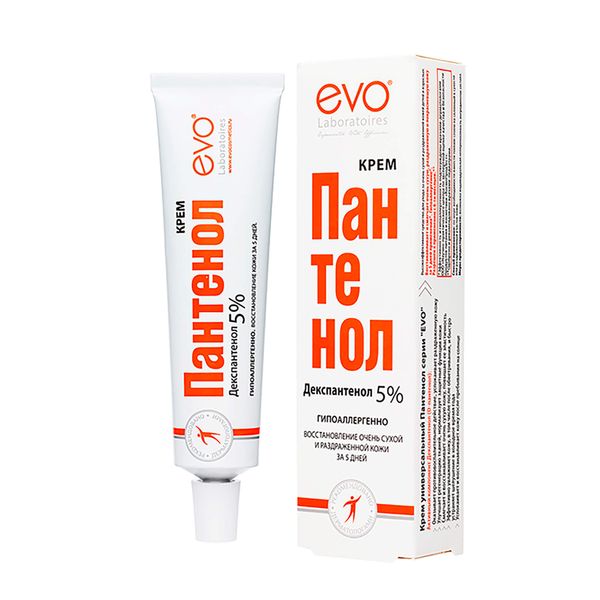 Крем Пантенол универсальный для сухой и раздраженной кожи EVO(ЭВО) 46 мл.