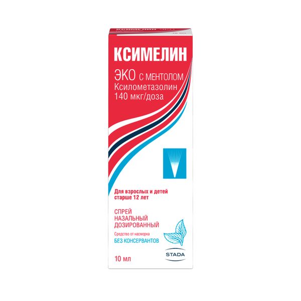 Ксимелин эко с ментолом спрей наз. 140мкг/доза 10мл n1