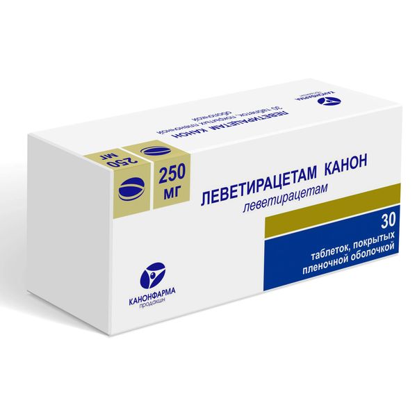 Леветирацетам-канон таб. п.п.о. 250мг n30