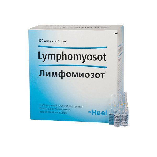 Лимфомиозот р-р для в/м введ. гомеопатический 1,1мл амп. №100