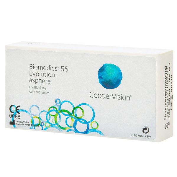 Линзы контактные CooperVision/КуперВижн biomedics 55 evolution (8.6/-4,50) 6шт