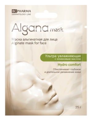 Маска альгинатная для лица ультра-увлажняющая с оливковым маслом hydro comfort 25 г
