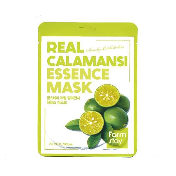Маска для лица тканевая с экстрактом каламанси Real calamansi FarmStay 23мл