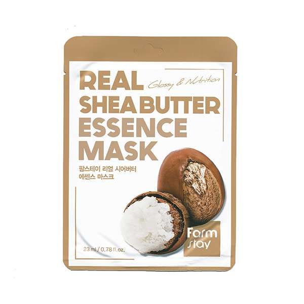 Маска для лица тканевая с маслом ши Real shea butter FarmStay 23мл