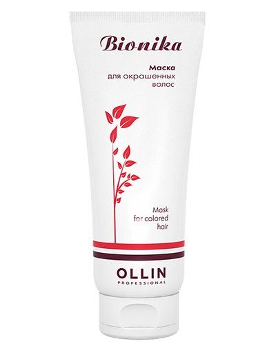 Маска для окрашенных волос Яркость цвета OLLIN BioNika 200 мл