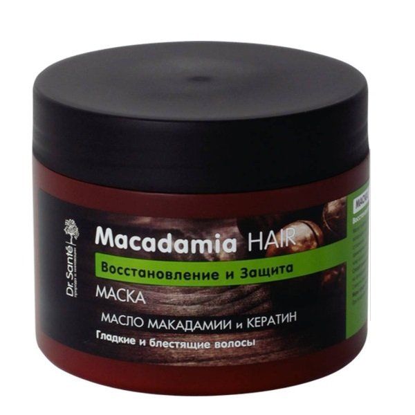 Маска для ослабленных волос Восстановление и защита Macadamia Hair Dr.Sante 300мл