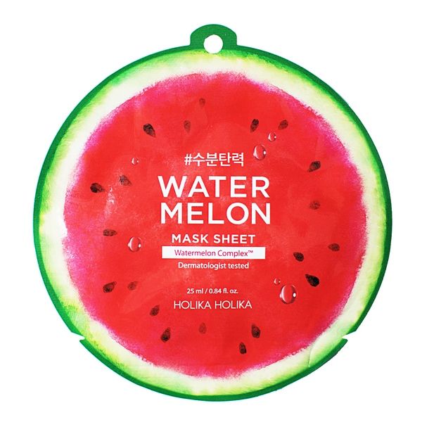 Маска тканевая для лица holika holika  увлажняющая watermelon mask sheet 25 мл