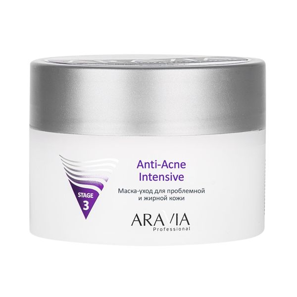 Маска-уход для проблемной и жирной кожи Anti-Acne Intensive Aravia Professional/Аравия 150мл