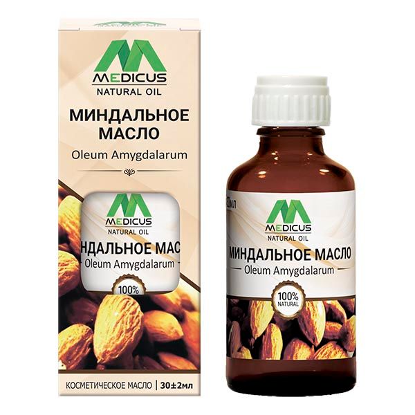 Масло косметическое миндальное Medicus Natural oil 30мл