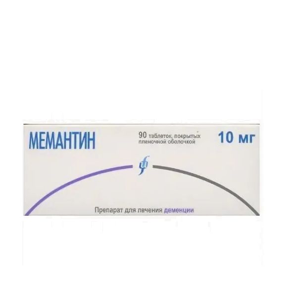 Мемантин таблетки п.п.о. 10мг 60 шт.