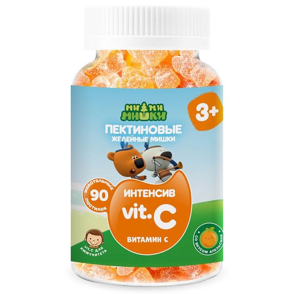 Ми-ми-мишки интенсив витамин с жев. пастилки пектиновые 2 г №90 (бад)