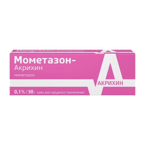 Мометазон-акрихин крем д/нар.прим. 0,1% туба 30г