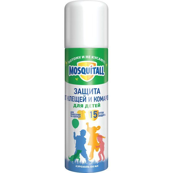 Москитол защита для детей от клещей и комаров аэрозоль фл. 150мл