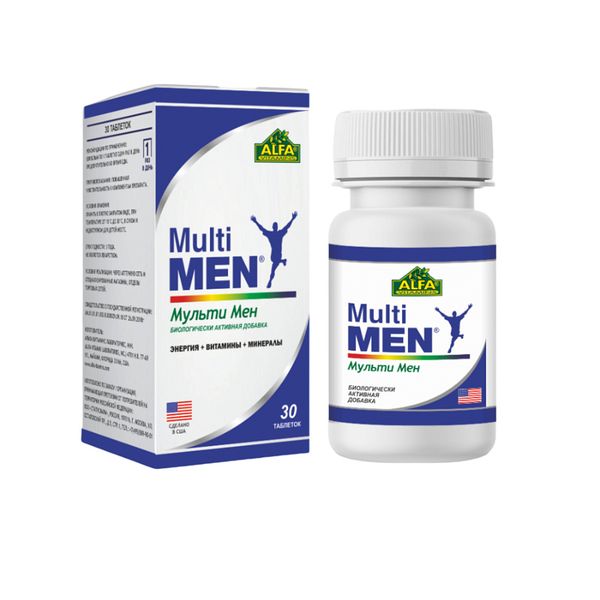 Мульти Мен витаминно-минеральный комплекс для мужчин таб. 1230мг 30 шт.