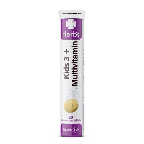 Мультивитамины для детей от 3 лет Herb's/Херб'c таблетки шипучие 4г 20шт
