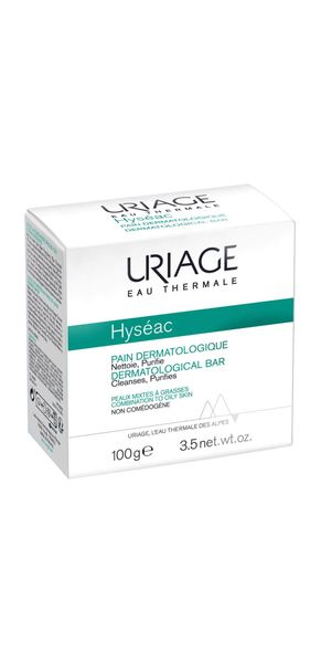 Мыло для смешанной и жирной кожи лица и тела дерматологическое Hyseac Uriage/Урьяж 100г