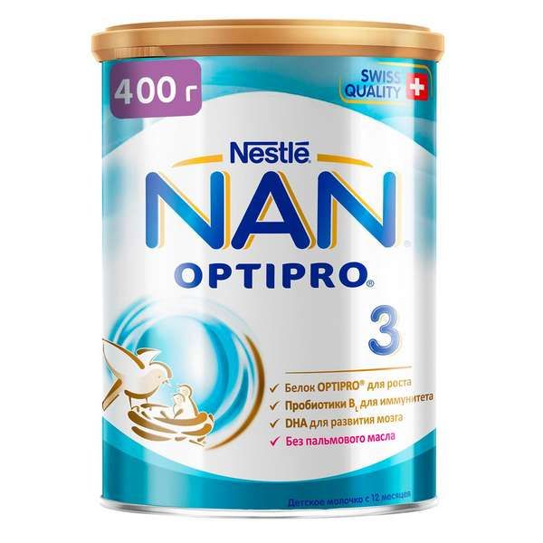 NAN 3 Optipro BL ДетМол JEB005 12х400г