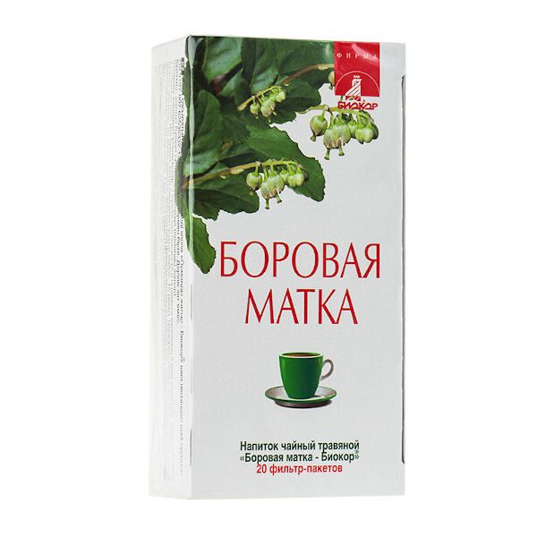 Напиток чайный боровая матка биокор 20 пакетиков