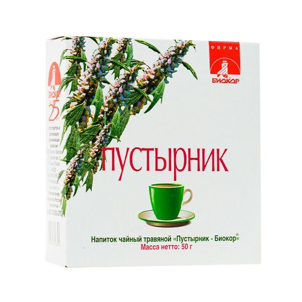 Напиток чайный пустырник биокор 50 г