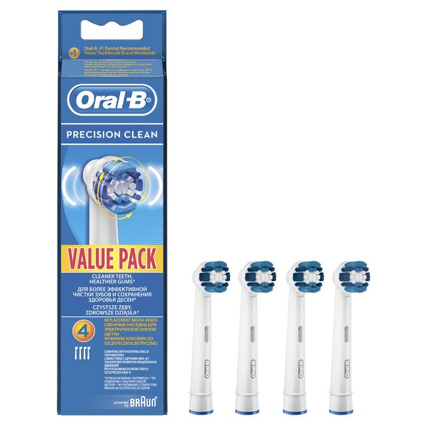Насадки Oral-B (Орал-Би) для электрической зубной щетки Precision Clean EB20 4 шт.