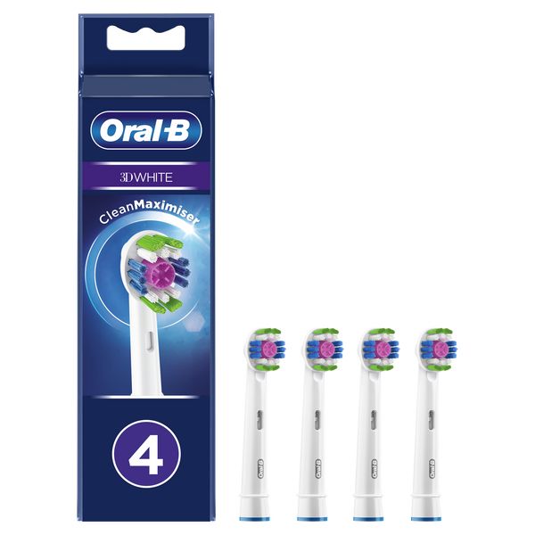 Насадки сменные Oral-B/Орал-Би для электрических зубных щеток 3D White CleanMaximiser EB18рRB 4 шт.
