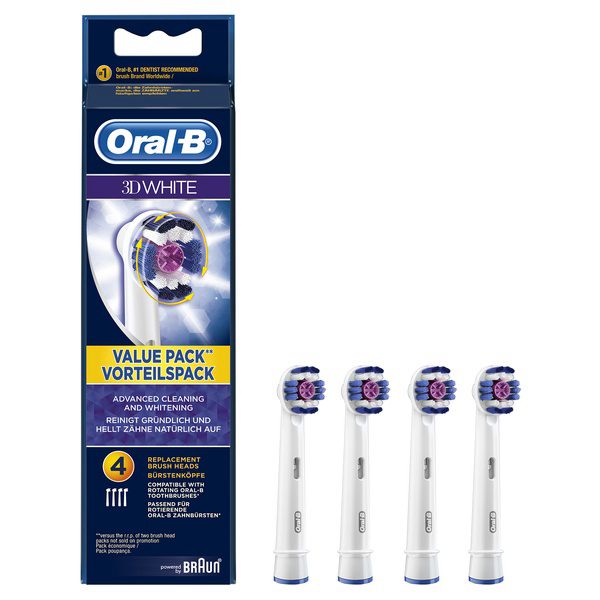 Орал-би насадка сменная для электрических зубных щеток 3d white eb18 №4