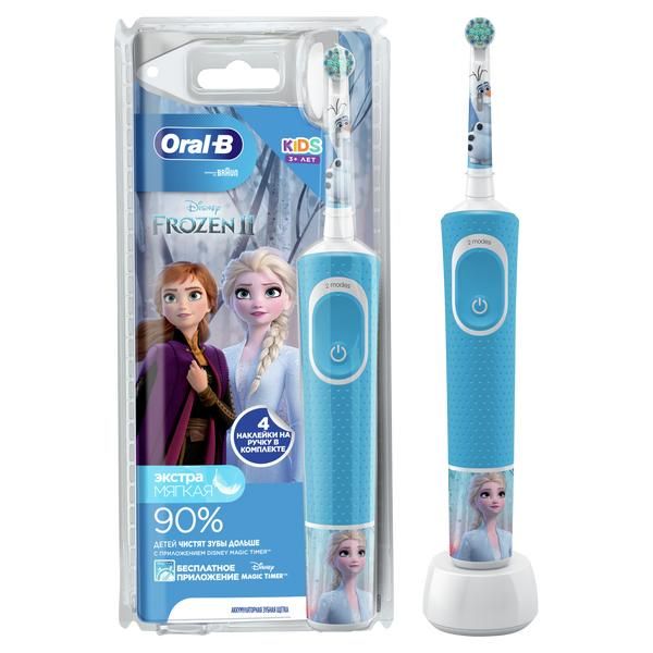 Орал-би щетка зубная электрическая для детей от 3 лет frozen тип 3710 с зарядным устройством тип 3757