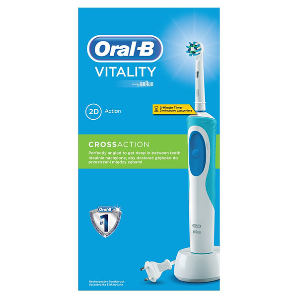 Орал-би щетка зубная электрическая vitality d12.513 crossaction (тип 3709)