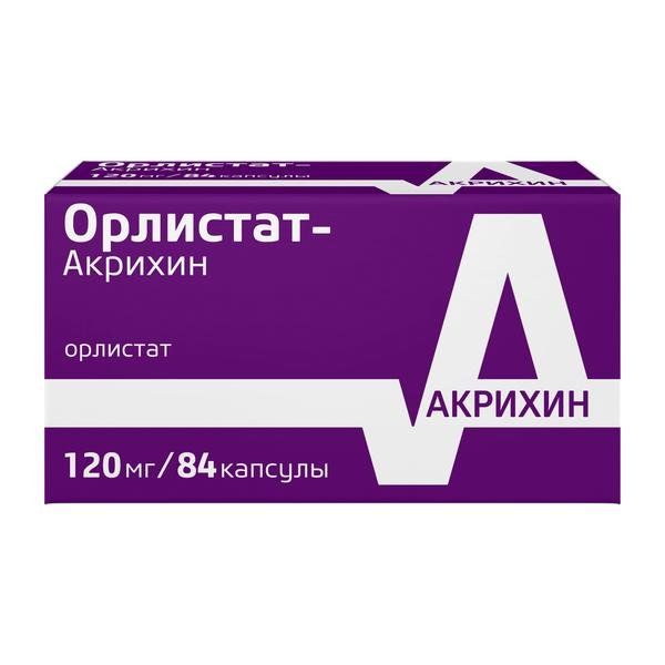 Орлистат-Акрихин капс. 120 мг №84