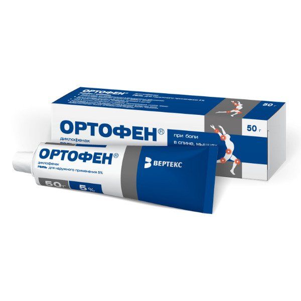 Ортофен гель д/нар. прим. 5% туба 50г