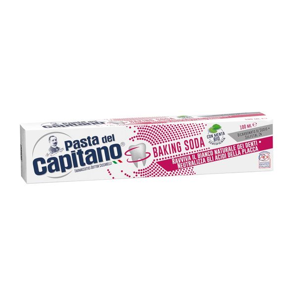 Паста зубная для деликатного отбеливания с содой Pasta del Capitano туба 100мл