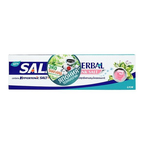 Паста зубная с розовой гималайской солью Lion Thailand Salz Herbal 90г