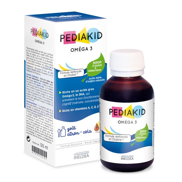 Pediakid/Педиакид витамины + омега3 сироп со вкусом цитрон-кола флакон 125мл