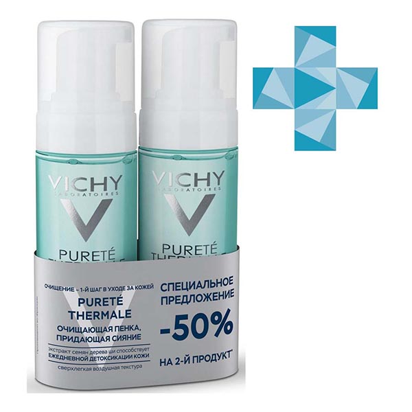 Пенка Vichy (Виши) Purete Thermale очищающая 150 мл набор из 2-х продуктов