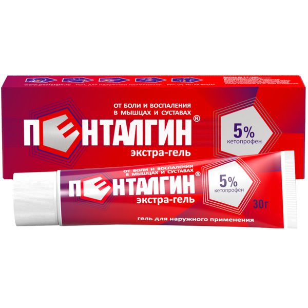 Пенталгин экстра-гель гель д/нар. прим. 5% туба 30г