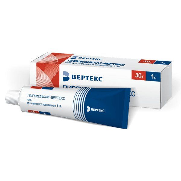 Пироксикам-Вертекс гель для наружного применения 1%  30г