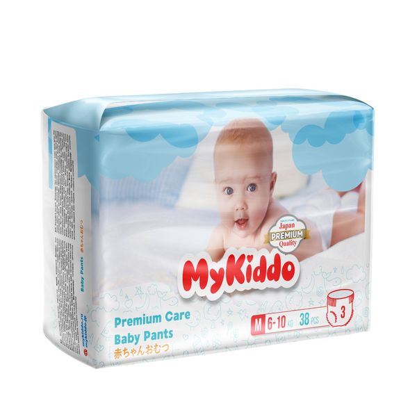 Подгузники-трусики для детей Premium MyKiddo 6-10кг 58шт р.M