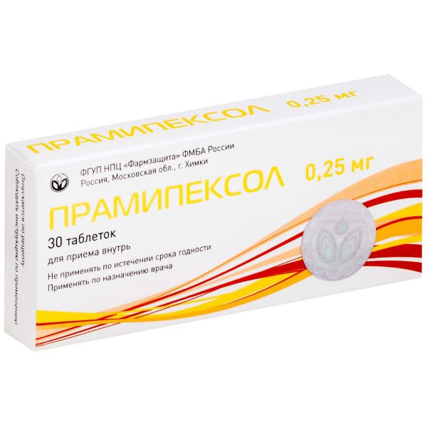 Прамипексол таб. 0,25 мг №30