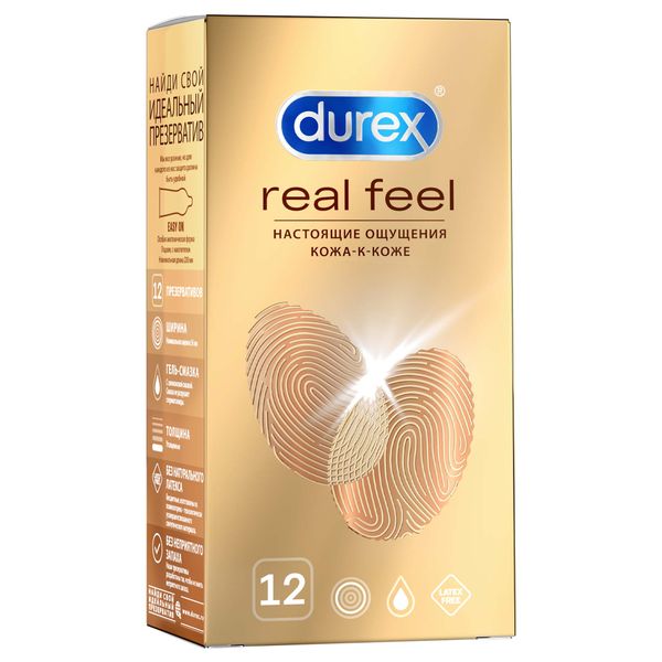 Презервативы дюрекс real feel n12