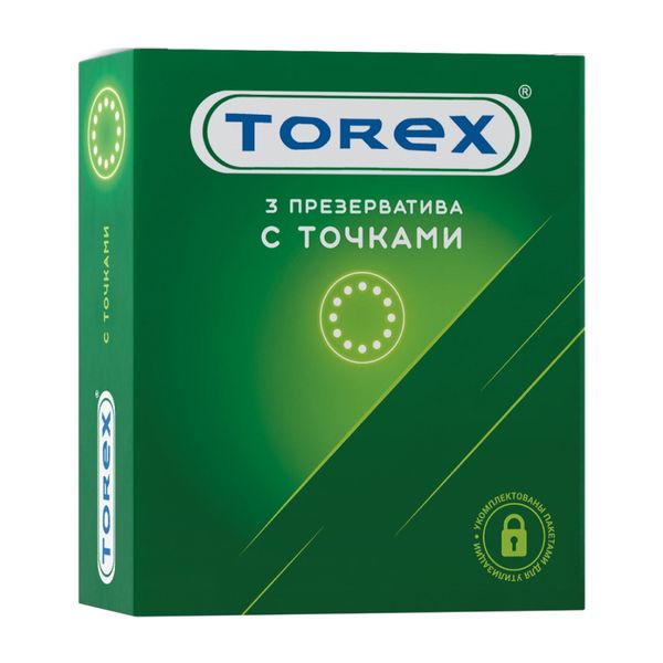 Презервативы с точками Torex/Торекс 3шт