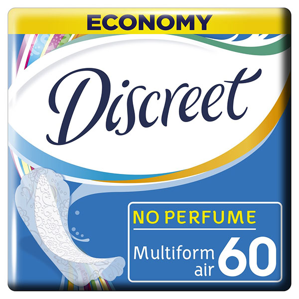 Прокладки Discreet (Дискрит) ежедневные Deo Irresistible Multiform 60 шт.