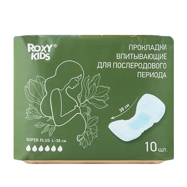 Прокладки женские гигиенические послеродовые Super ROXY-KIDS 38см 10шт