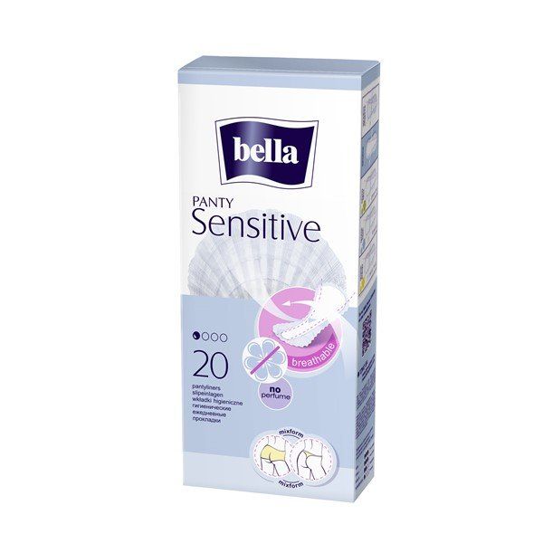 Прокладки женские гигиенические ультратонкие ежедневные Panty Sensitive Bella/Белла 20 шт