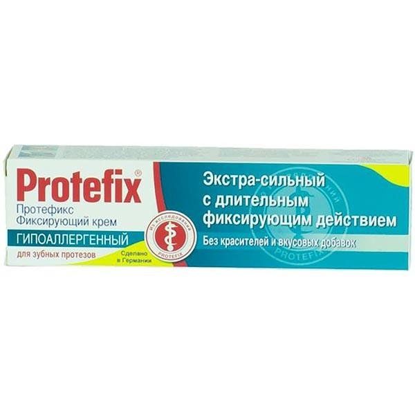 Протефикс крем фиксирующий д/зубных протезов гипоаллергенный 40мл