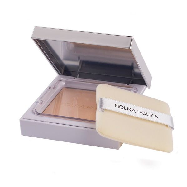 Пудра для лица holika holika naked face veil-fit cover pact 01 light beige 12 г