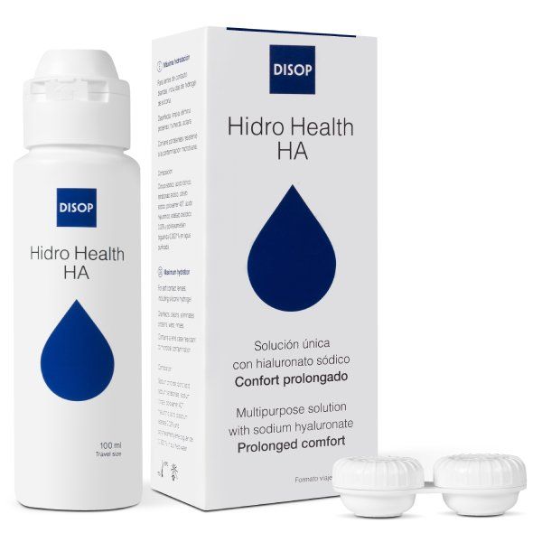 Раствор многофункциональный для ухода за мягкими контактными линзами Hidro Health HA Disop 100мл