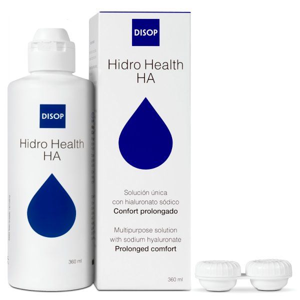 Раствор многофункциональный для ухода за мягкими контактными линзами Hidro Health HA Disop 360мл